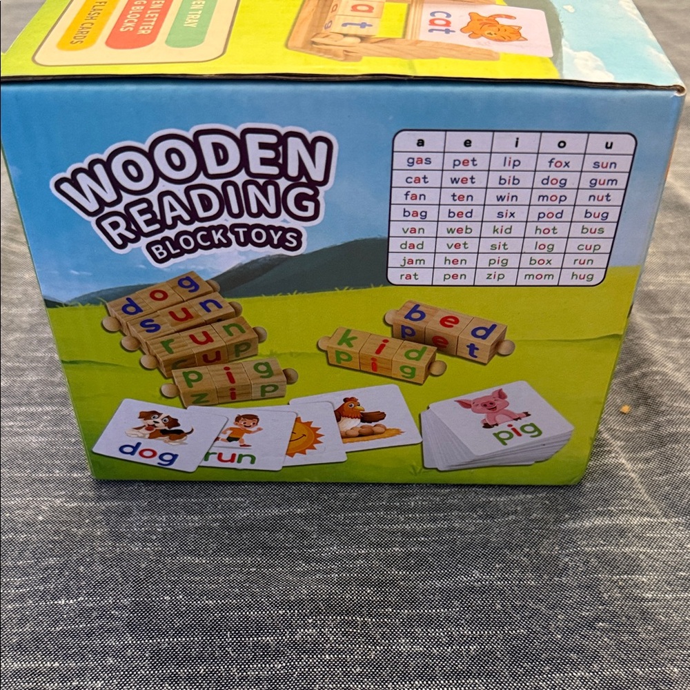Wooden Spelling Block Toys - Shylizard - Picture 4 of 4